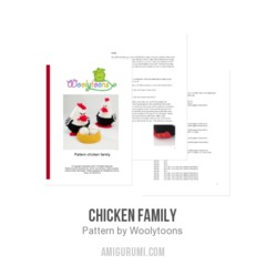 Chicken Family amigurumi pattern by Woolytoons