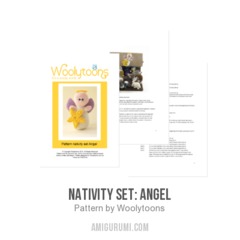 Nativity set: Angel amigurumi pattern by Woolytoons