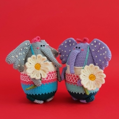 Florence the Elephant  amigurumi pattern by Natura Crochet