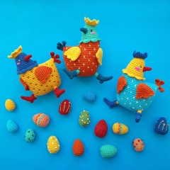 Funny Chicken  amigurumi pattern by Natura Crochet