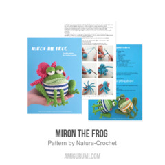 Miron the Frog  amigurumi pattern by Natura Crochet