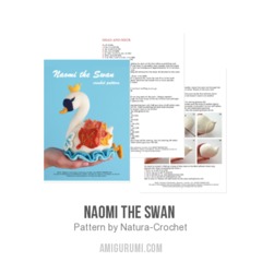 Naomi the Swan  amigurumi pattern by Natura Crochet