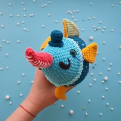 Poirot the Sawfish  amigurumi by Natura Crochet