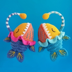 Sunny the Anglerfish amigurumi pattern by Natura Crochet