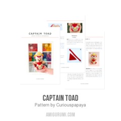 Captain Toad amigurumi pattern by Curiouspapaya