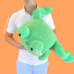 Giant Frog amigurumi pattern by Curiouspapaya