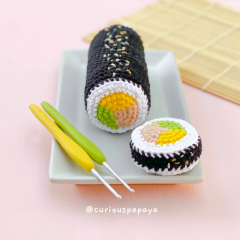 Kimbap amigurumi by Curiouspapaya