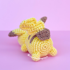 Pikachu amigurumi pattern by Curiouspapaya