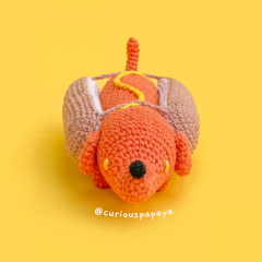 Weenston the Weiner Dog amigurumi by Curiouspapaya