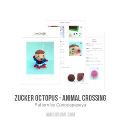 Zucker Octopus - Animal Crossing amigurumi pattern by Curiouspapaya