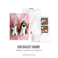 Dog Basset Hound  amigurumi pattern by Mommy Patterns