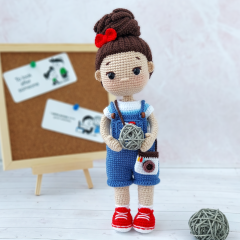 Doll Monica amigurumi pattern by Mommy Patterns