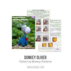 Donkey Oliver amigurumi pattern by Mommy Patterns