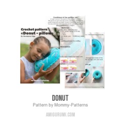 Donut - pillow amigurumi pattern by Mommy Patterns