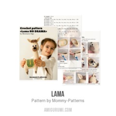 Llama amigurumi pattern by Mommy Patterns