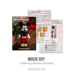 Mouse Boy amigurumi pattern by Mommy Patterns