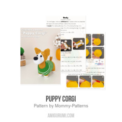 Puppy Corgi amigurumi pattern by Mommy Patterns