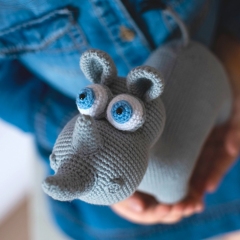 Rhino Oscar amigurumi pattern by Mommy Patterns