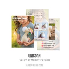 Unicorn amigurumi pattern by Mommy Patterns