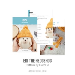 Edi the Hedgehog amigurumi pattern by GatoFio