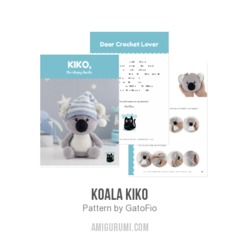 Koala Kiko amigurumi pattern by GatoFio
