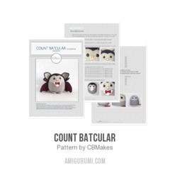 Count Batcular amigurumi pattern by C.B.Makes