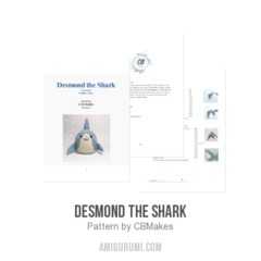 Desmond the Shark amigurumi pattern by C.B.Makes