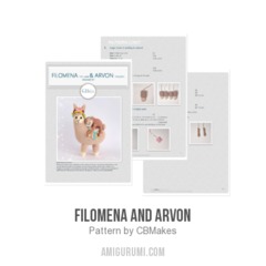 Filomena and Arvon amigurumi pattern by C.B.Makes