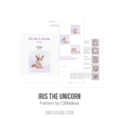 Iris the Unicorn amigurumi pattern by C.B.Makes