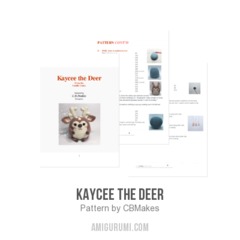 Kaycee the Deer amigurumi pattern by C.B.Makes