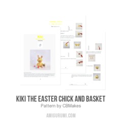 Kiki the Easter Chick and Basket amigurumi pattern by C.B.Makes