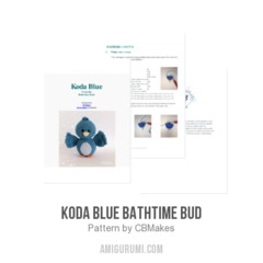 Koda Blue Bathtime Bud amigurumi pattern by C.B.Makes