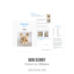 Mini Bunny amigurumi pattern by C.B.Makes