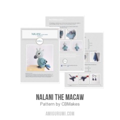 Nalani the Macaw amigurumi pattern by C.B.Makes