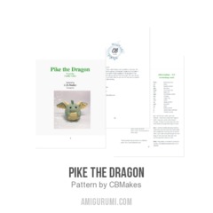 Pike the Dragon amigurumi pattern by C.B.Makes
