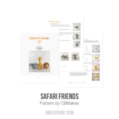 Safari Friends amigurumi pattern by C.B.Makes