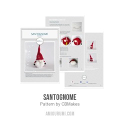 Santognome amigurumi pattern by C.B.Makes