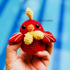 Chinese Zodiac Rooster amigurumi pattern by Anvi's Granny