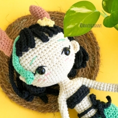 Zodiac Taurus Princess amigurumi pattern by Anvi's Granny