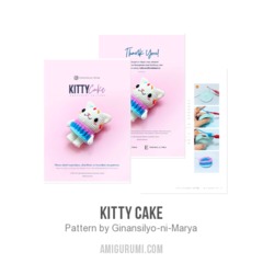 Kitty Cake amigurumi pattern by Ginansilyo ni Marya