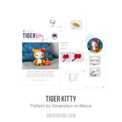 Tiger Kitty amigurumi pattern by Ginansilyo ni Marya