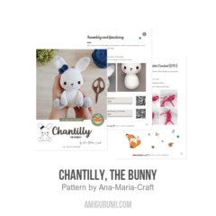 Chantilly, the Bunny - Easter amigurumi pattern by Ana Maria Craft