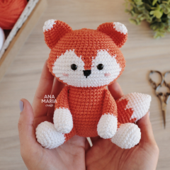Crafty, the Fox amigurumi pattern by Ana Maria Craft