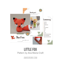 Little Fox amigurumi pattern by Ana Maria Craft