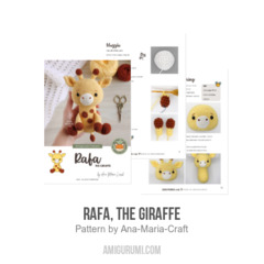 Rafa, the Giraffe amigurumi pattern by Ana Maria Craft