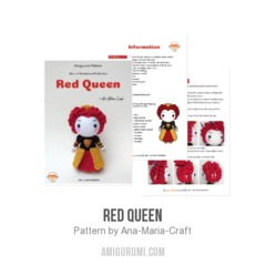 Red Queen amigurumi pattern by Ana Maria Craft