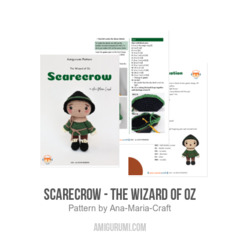 Scarecrow - The Wizard of Oz amigurumi pattern by Ana Maria Craft