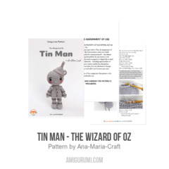 Tin Man - The Wizard of Oz amigurumi pattern by Ana Maria Craft