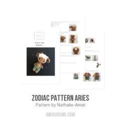 Zodiac pattern Aries amigurumi pattern by Nathalie Amiel