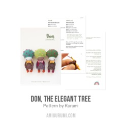 Don, the elegant tree amigurumi pattern by Kurumi